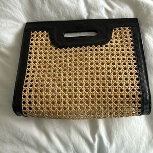 Pink Haley Rattan Bag